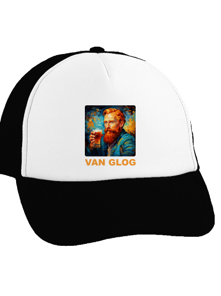 Van Glog šiltovka truckerka Black cap