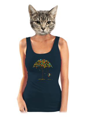 Radosť z jesene dámske tielko klasické Navy