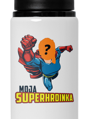 Moja superhrdinka flaša na vodu White