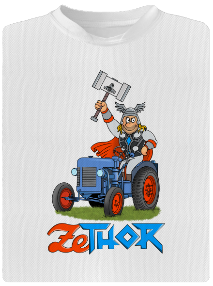ZeThor pánske športové tričko White