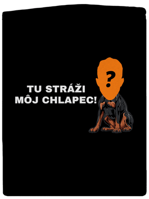 Tu strážim ja dámska mikina na zips Black