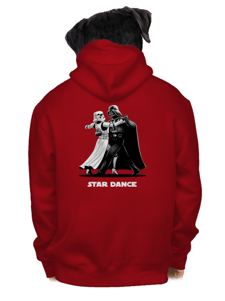 Star dance pánska mikina na zips Red