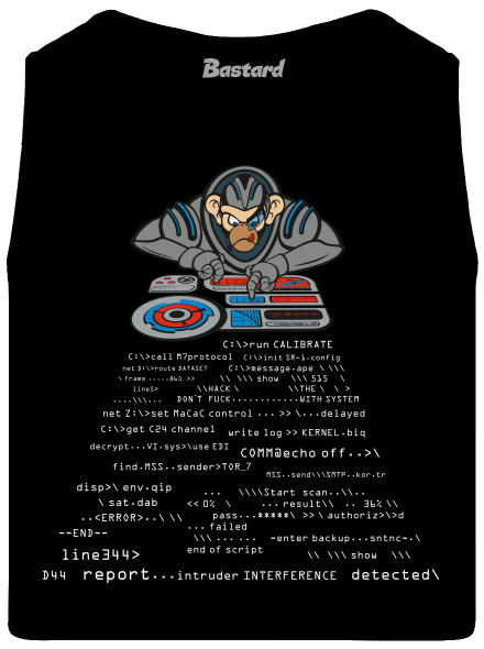 Coder ape pánske tielko Black