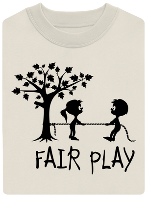 Fair play unisex mikina bez kapucne Off White