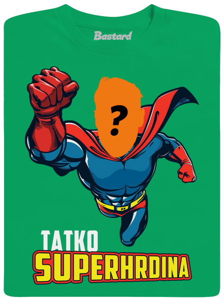 Tatko superhrdina detské tričko Kelly Green