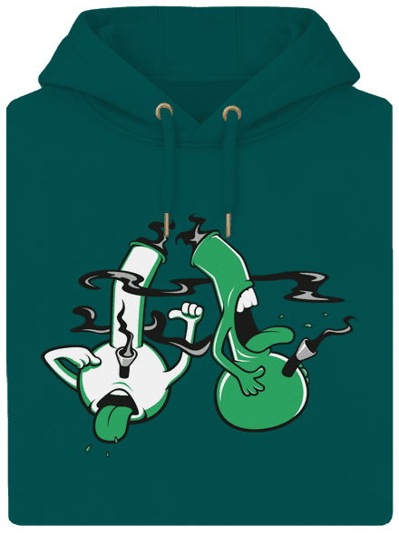 Bongo kašeľ unisex mikina premium Emerald Green