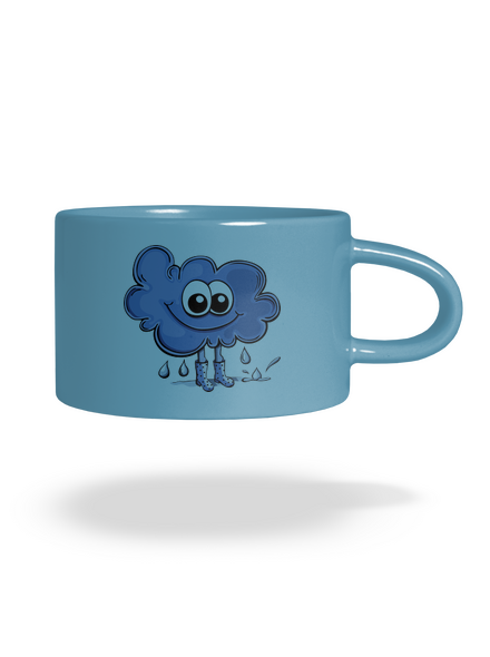 Bude dúha hrnček makronka Blue Macaron