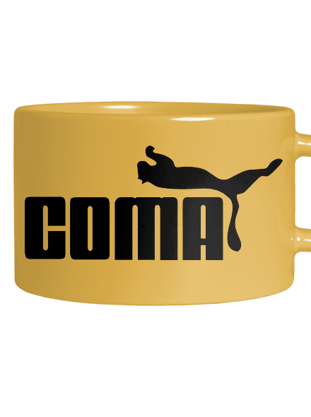 Coma hrnček makronka Yellow Macaron