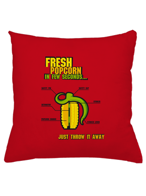 Popcorn grenade vankúš Red