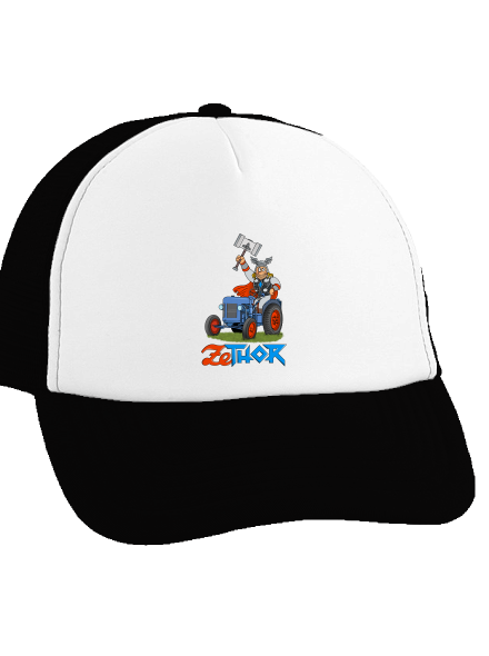 ZeThor šiltovka truckerka Black cap