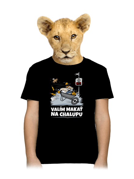 Valím na chalupu detské tričko Black