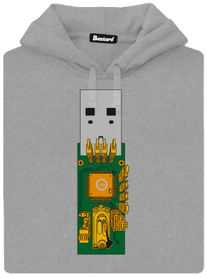 USB city pánska mikina klokanka Light Melange