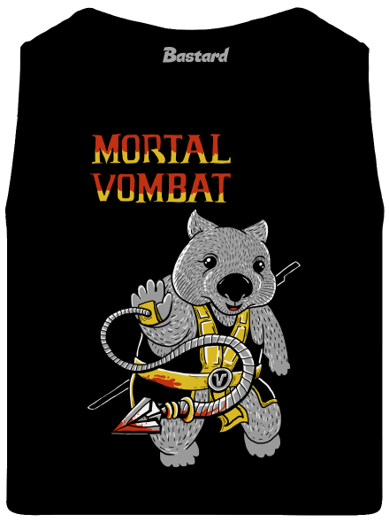Mortal Vombat pánske tielko Black