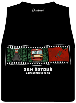 Som šotouš dámske tielko voľné Black