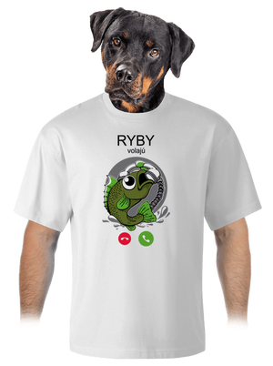 Ryby volají unisex tričko oversized White