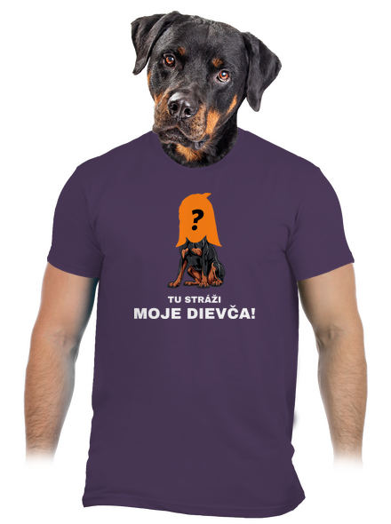 Tu strážim ja pánske tričko Urban Purple