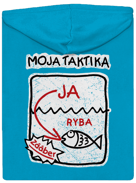 Rybárska taktika dámska mikina na zips Blue Atol