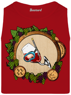 Vínny horoskop: Vodnár pánske tielko Red