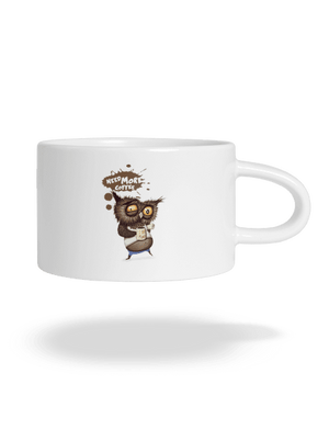 Need more coffee hrnček makronka White