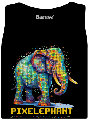Pixelephant dámske tielko klasické Black