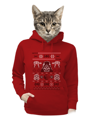 Vader na svetri dámska mikina klokanka Red Mal