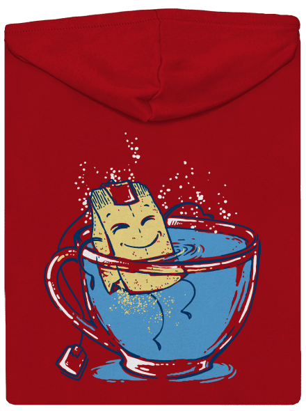 Relax pánska mikina na zips Red