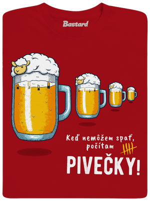 Pivečka pánske tričko Red