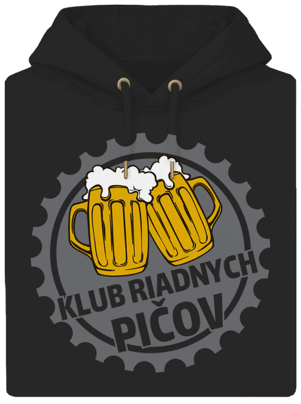 Klub riadnych pičov unisex mikina premium Dark Black
