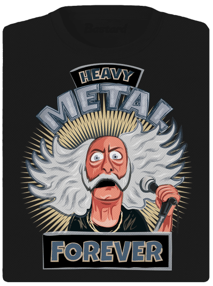 Heavy metal forever dámske športové tričko Black