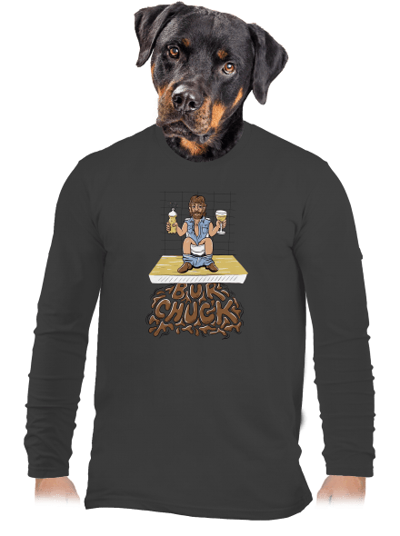 BurChuck pánske dlhý rukáv Dark Grey