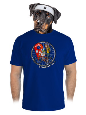 Cyklistický horoskop: Panna pánske športové tričko Royal Blue Mal