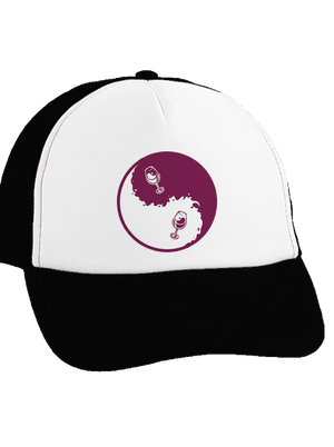 Jin Jang víno šiltovka truckerka Black cap