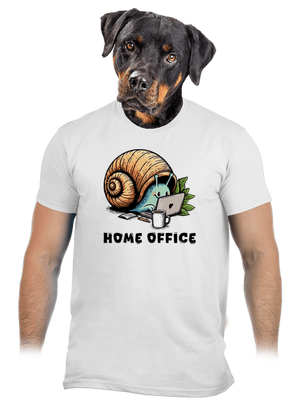 Slimákov home office pánske tričko White