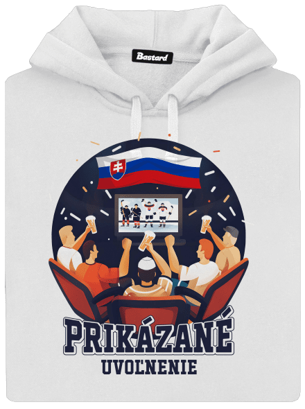 Prikázané uvoľnenie dámska mikina klokanka White