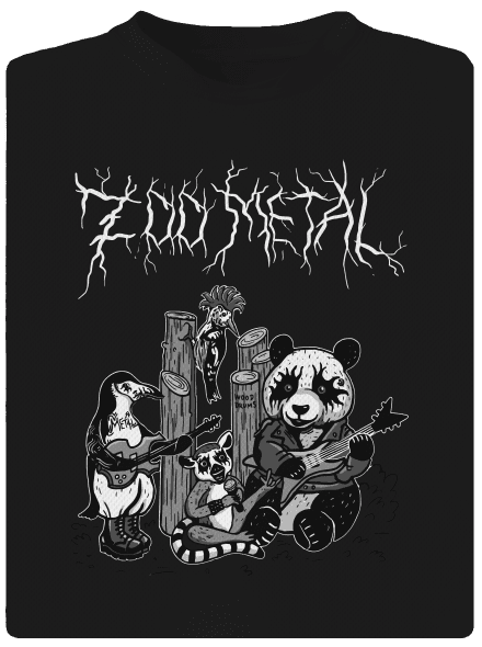 ZOO metal detské športové tričko Black