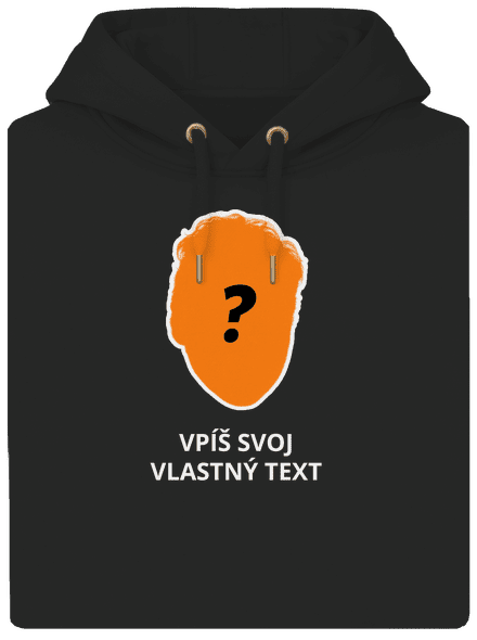 Tvoja hlava unisex mikina premium Dark Black