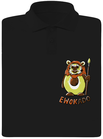 Ewokado pánska polokošeľa Black