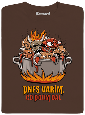 Čo Doom dal pánske tričko Brown