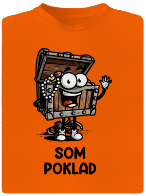 Som poklad detské športové tričko Neon Orange