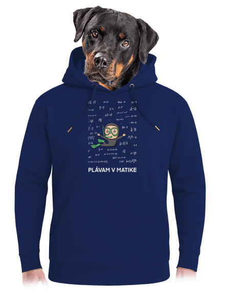 Plávam v matike unisex mikina premium Navy