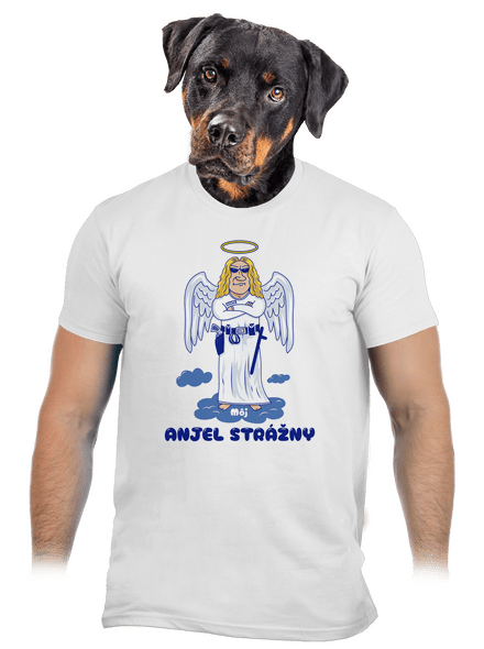 Anjel strážny pánske tričko White