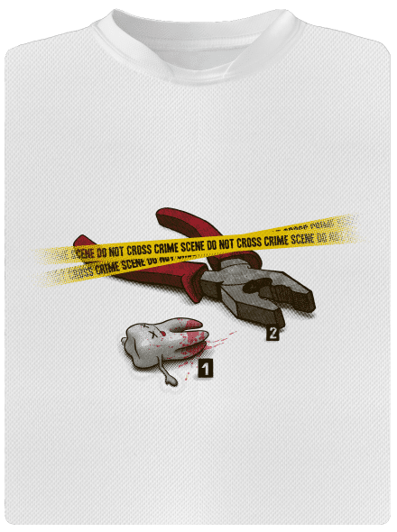 Zúbkovražda detské športové tričko White