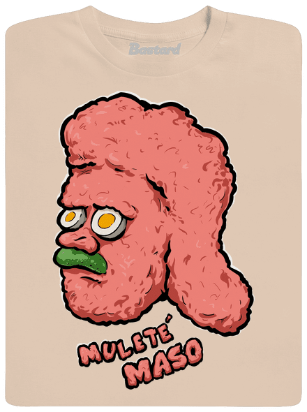 Muleté mäso pánske tričko Sand