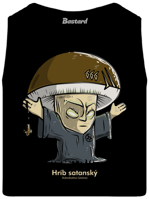 Hríb satanský pánske tielko Black