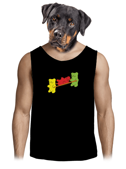 Gumkáči pánske tielko Black