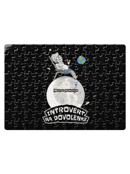 Introvert na dovolenke puzzle White