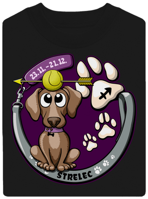 Psí horoskop: Strelec unisex mikina bez kapucne Black