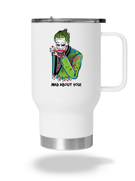 Joker a Harley termohrnček White