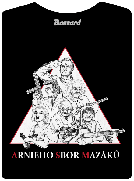 Arnieho sbor mazáků dámske tričko Black