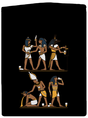 Egyptská párty dámska mikina na zips Black